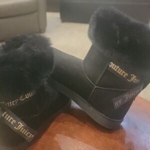 Juicy Couture Black Fur-Lined Boots